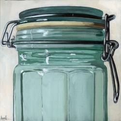 Old Glass Jar - realism still life
